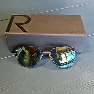 Randolph Engineering 55 mm Polarized Aviator Sunglasses